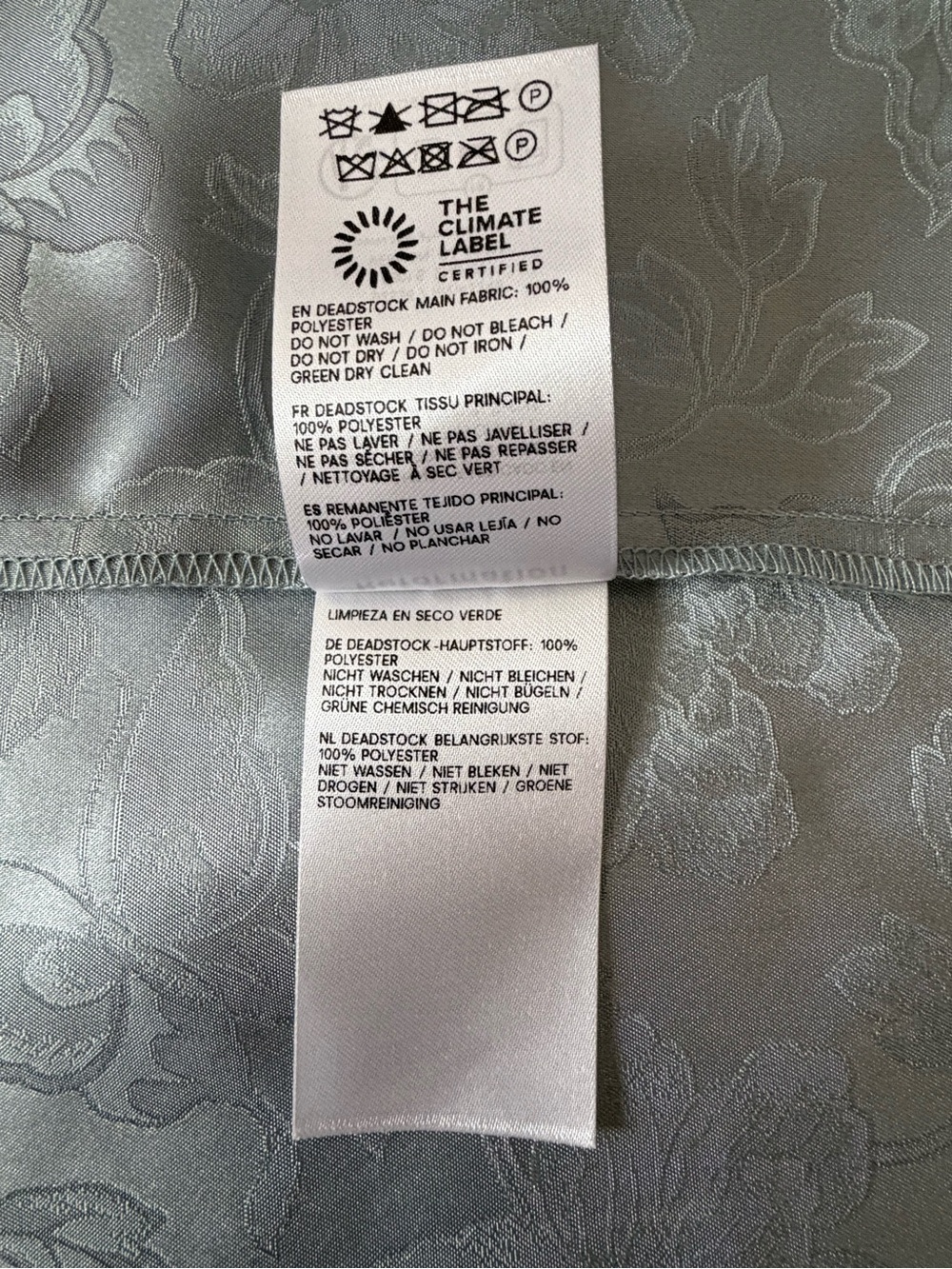 NEW Reformation Nima Two Piece Skirt Set in Blue Cornflower Jacquard | US 4 UK 8 - Picture 15 of 15